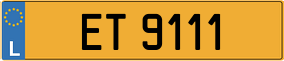 Trailer License Plate